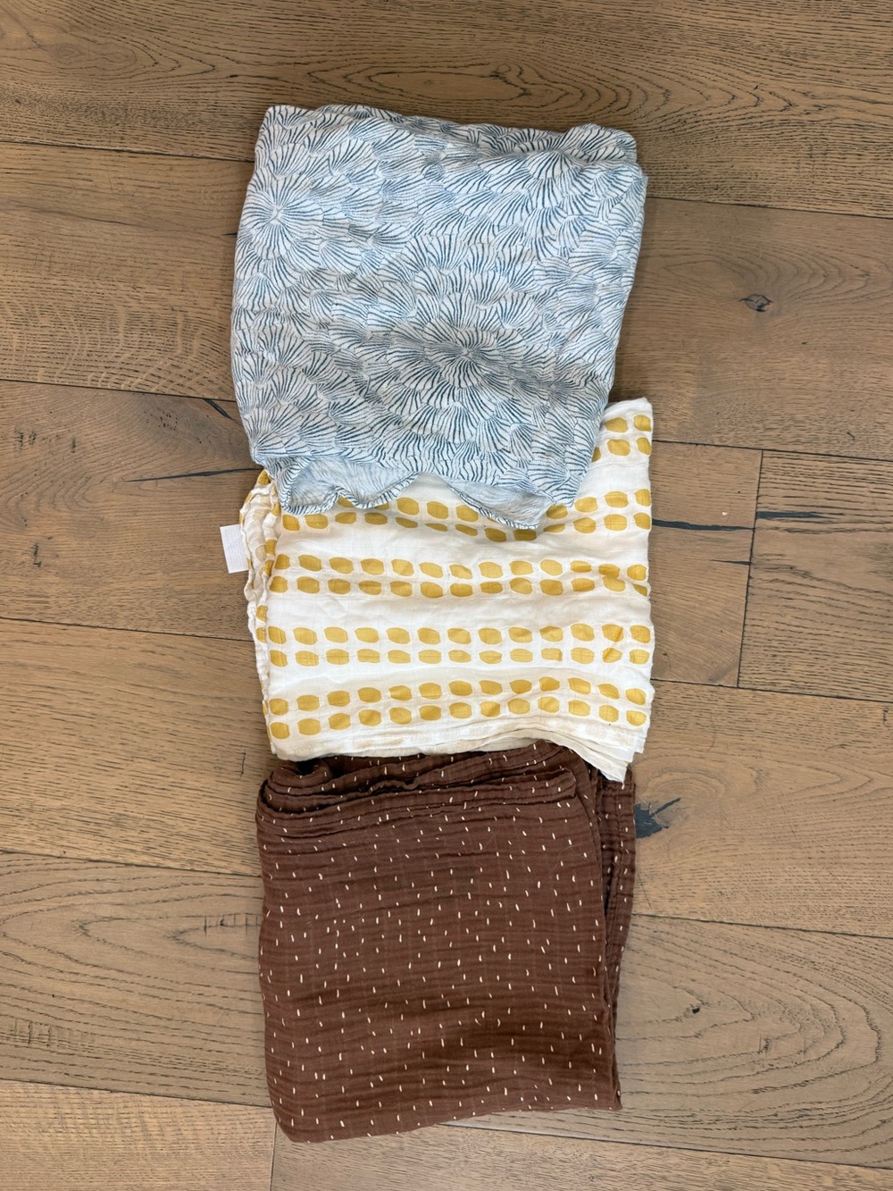 Aden + Anais Muslin Swaddle Blankets 3-Pack Neutral Earthy Prints